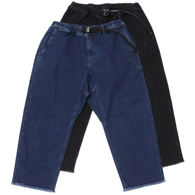 ROKX ロックス RXMS262001　デニム　クロップスパンツ 8分丈クロップドパンツ ボトムス パンツ DENIM CROPS(UNFINISHED HEM))