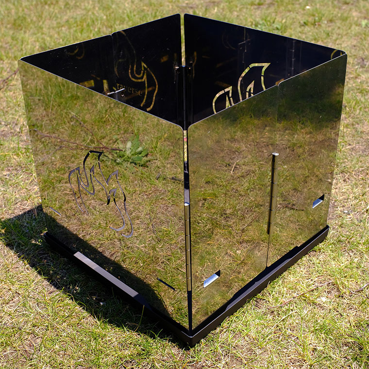 アウトドア　【コンパクト】オリジナル焚き火台セット30cm30cm【折りたたみ式】メーカー希望価格33,000円の品初回1点限定　【マルナカデザイン】