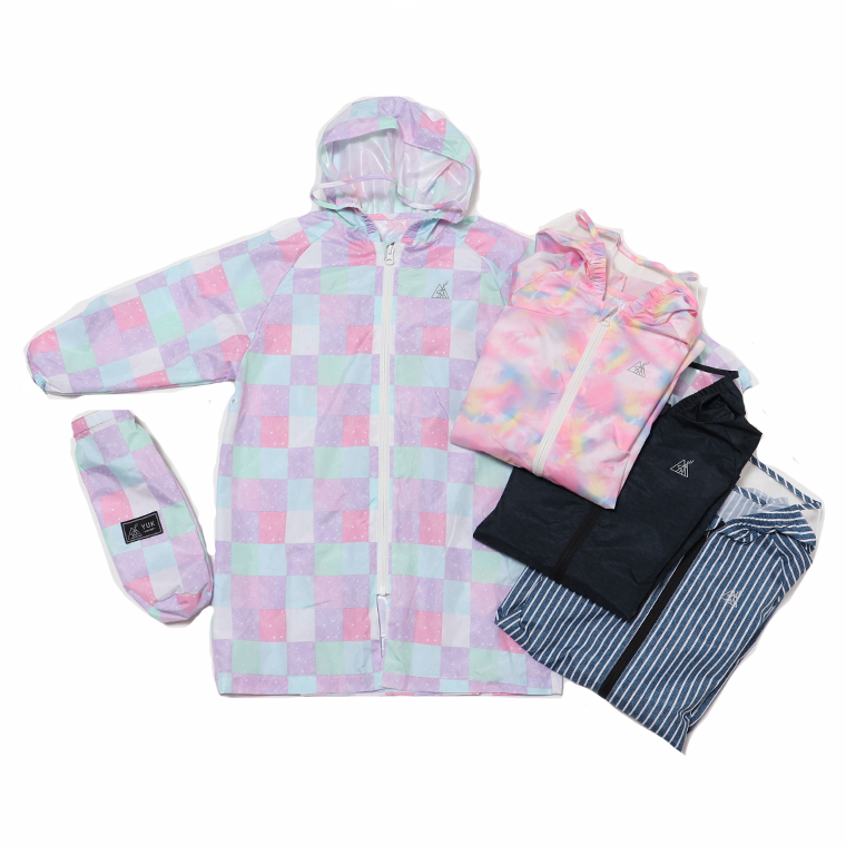 YUK レインコート yk23sp190rc レインウェア 子供用 100cm-140cm 防水yuk 自転車 通学 ジュニア　キッズ 家族でお揃い 防水 超撥水yuk