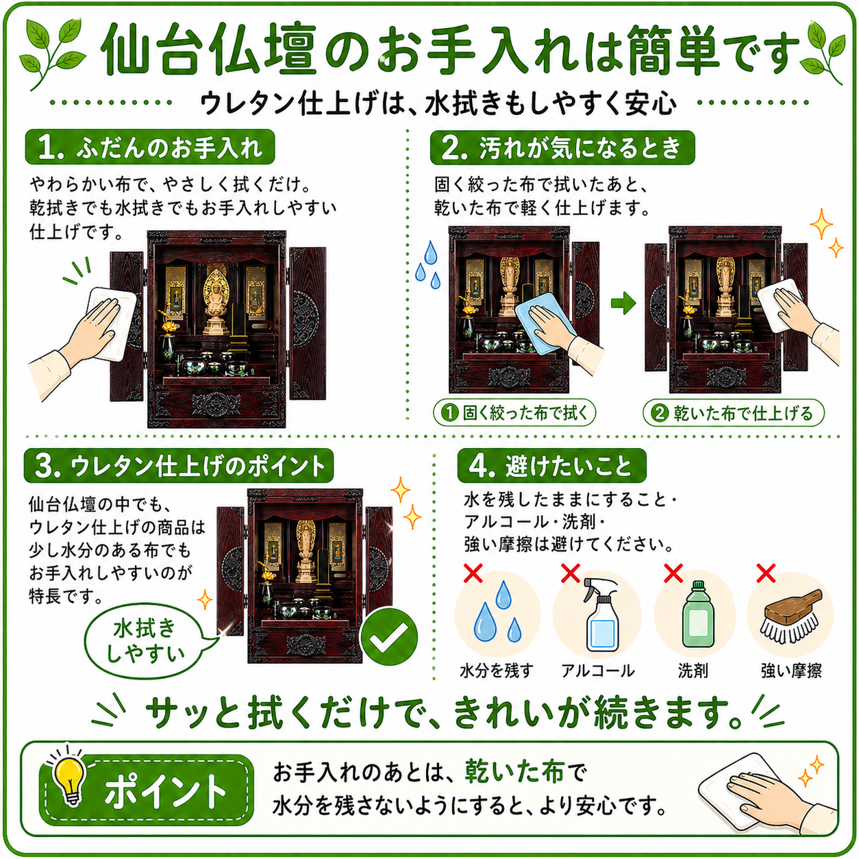 仏壇 モダン仏壇 桜華 18号/20号 | お仏壇の通販 | インテリア仏壇 ルミエール