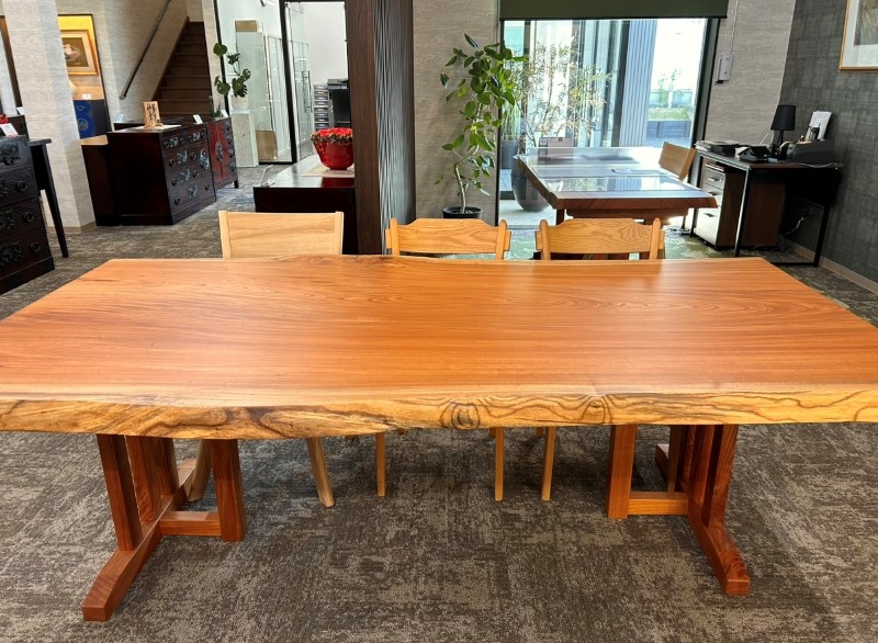 213巾欅一枚板 兼用脚付 57700