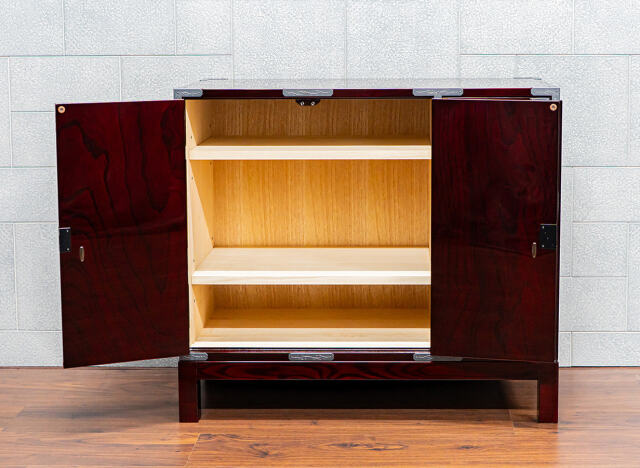 仙台箪笥 三尺キャビネット KB-323/KR-323/KEB-323 木地呂漆塗り/赤木