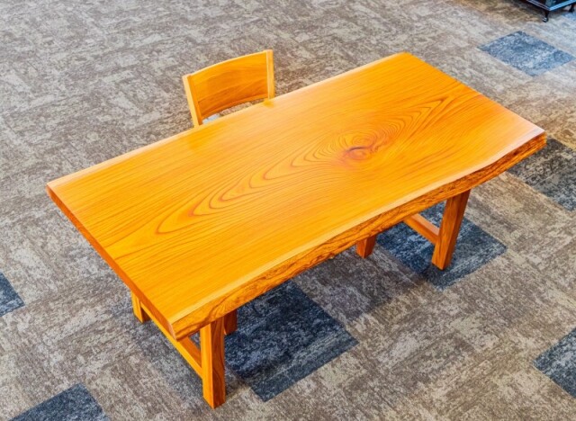 180巾欅一枚板 兼用脚付 57687