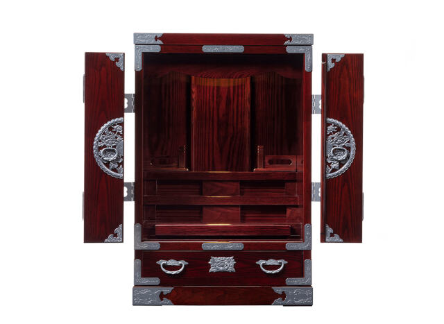 仙台仏壇 23号 中3段　KHB-314D　木地呂漆調