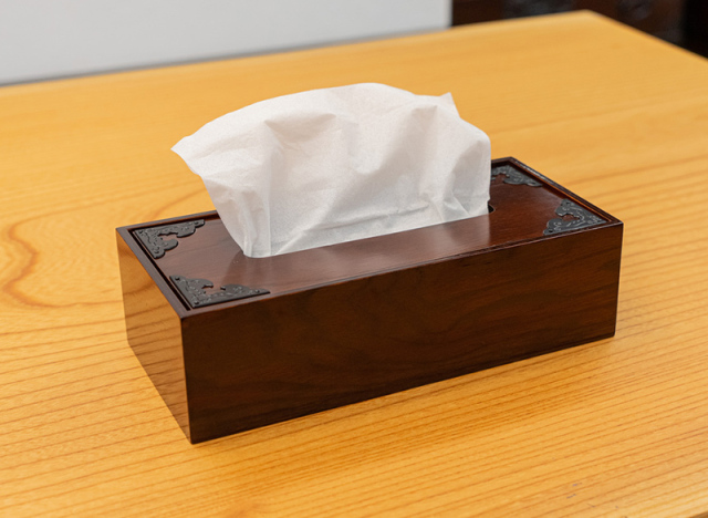 仙台箪笥 ティッシュボックス SB-002U 拭き漆調