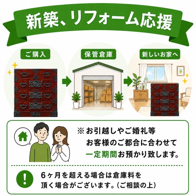 仙台箪笥 文箱 KM-6KD 黒呂漆塗り｜和モダン・書類収納・伝統工芸