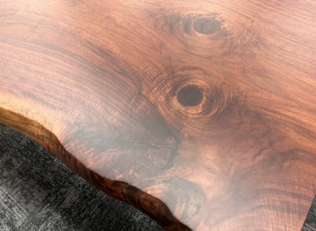 150巾ウォールナット一枚板 兼用脚付 57699