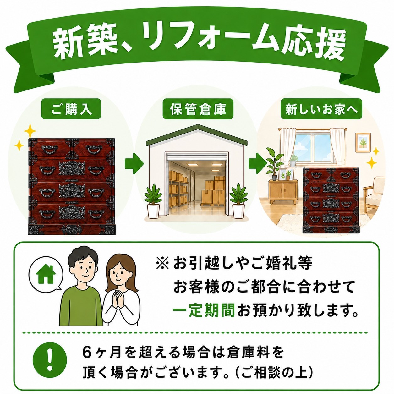 仙台箪笥 帳場箪笥 KC-19 拭き漆塗り｜国産 日本製 収納家具 和箪笥