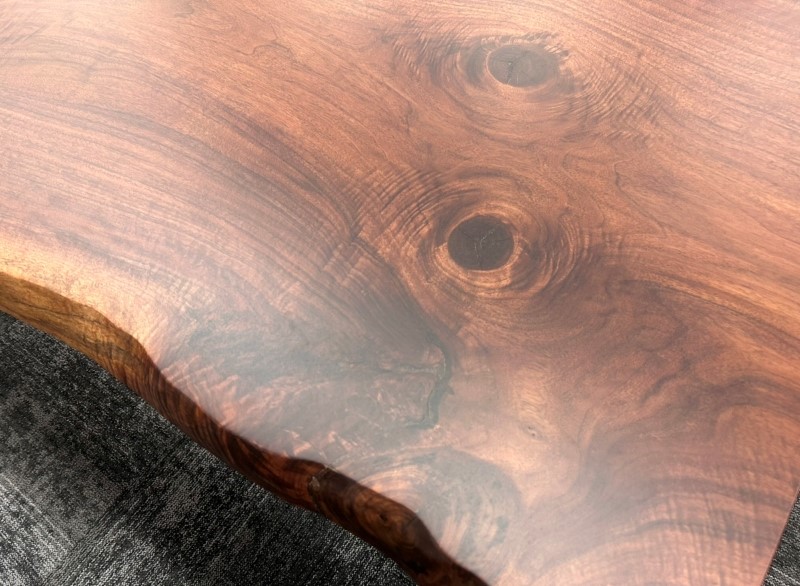 150巾ウォールナット一枚板 兼用脚付 57699