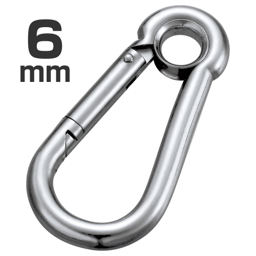 ステンレス製　AKフック　（環付）　6mm