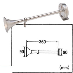 トランペットホーン シングル 10025