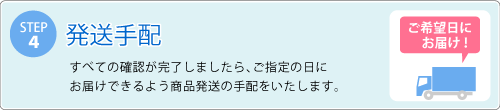 発送手配