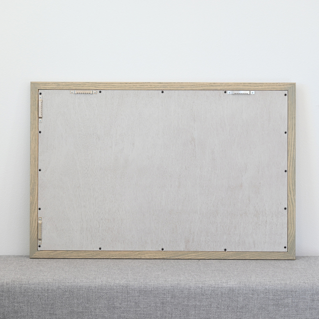 アルテ 55x55cm ホワイトアッシュ材 全5色 壁掛けミラー 全身鏡 (通常便商品)