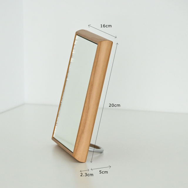 16cm×20cm Ciel シエル 卓上ミラー 鏡 日本製 ナチュラル ギフト