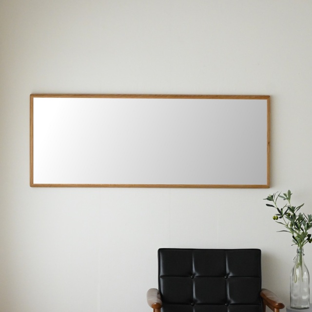 センノキ天然木SENNOKI鏡おしゃれオーダーミラー日本製インスタ全身鏡大型ダンスリブラステラオークナチュラル