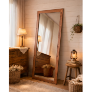 クロノス　80x190cm　全2色　アンティーク調　姿見　立て掛けミラー　長方形　（大型商品）