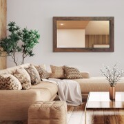 クロノス　70x120cm　全2色　アンティーク調　姿見　壁掛けミラー　長方形　（通常便商品）