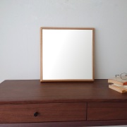 ステラ ウォールナット ウォールミラー W44×44 壁掛け 全身 鏡