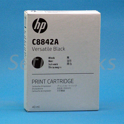 Setia】☆ブラックインク（PF2/DX-2）C8842A（HP純正インク）（1個～）