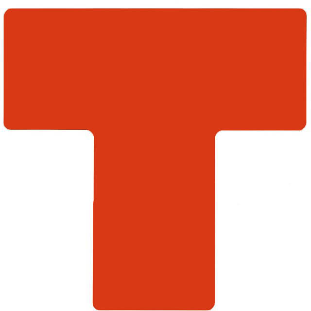 フロアマーキングテープ 仕切りマーク用 T字型-20枚/セット B