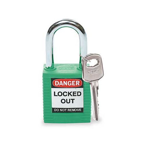 セイフティーパドロック シャックル高さ38ｍｍ  緑