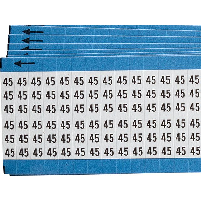 ワイヤーマーカーカード「45」WM-45-PK　900ラベル／箱