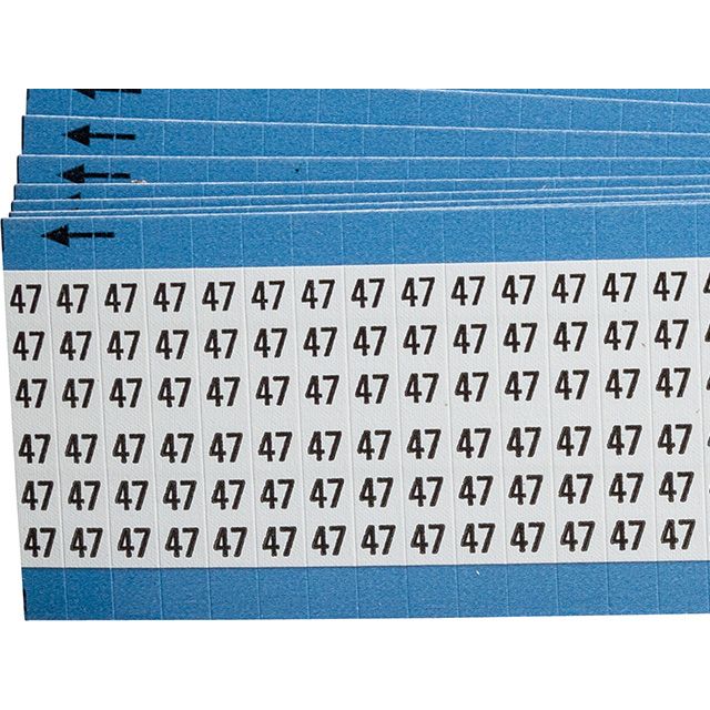 ワイヤーマーカーカード「47」WM-47-PK　900ラベル／箱