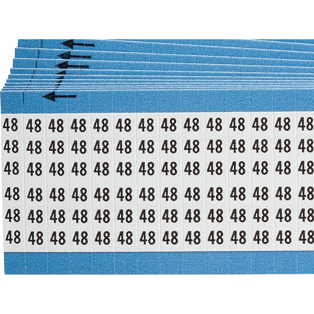 ワイヤーマーカーカード「48」WM-48-PK　900ラベル／箱