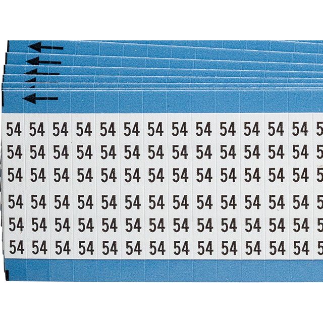 ワイヤーマーカーカード「54」WM-54-PK　900ラベル／箱