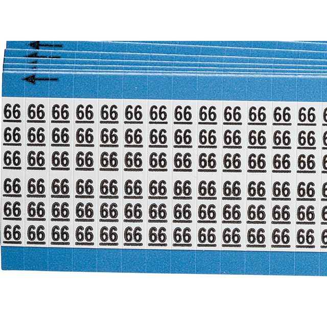 ワイヤーマーカーカード「66」WM-66-PK　900ラベル／箱