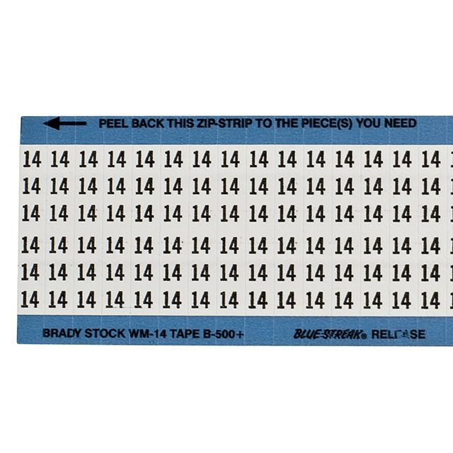 ワイヤーマーカーカード「14」WM-14-PK　900ラベル／箱
