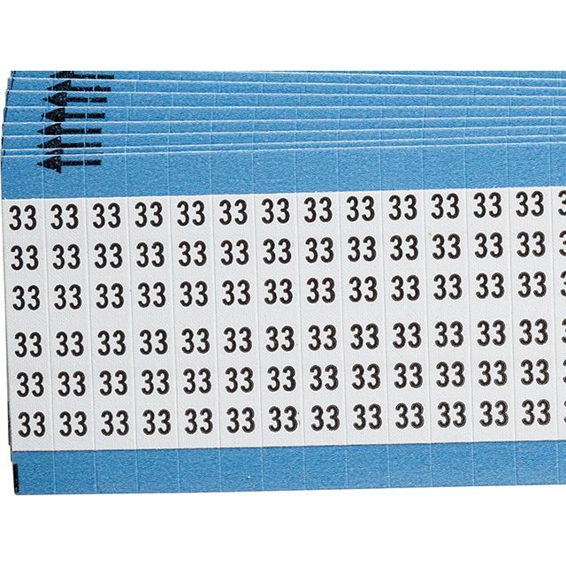 ワイヤーマーカーカード「33」WM-33-PK　900ラベル／箱