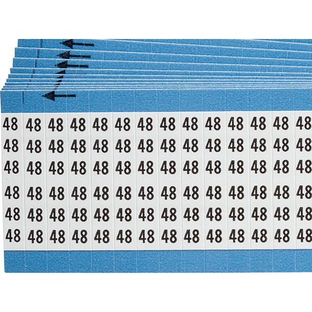 ワイヤーマーカーカード「48」WM-48-PK　900ラベル／箱