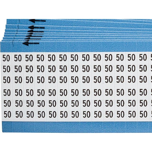 ワイヤーマーカーカード「50」WM-50-PK　900ラベル／箱