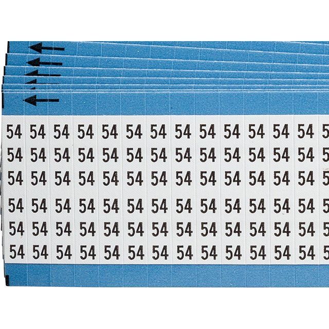 ワイヤーマーカーカード「54」WM-54-PK　900ラベル／箱