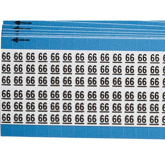 ワイヤーマーカーカード「66」WM-66-PK　900ラベル／箱