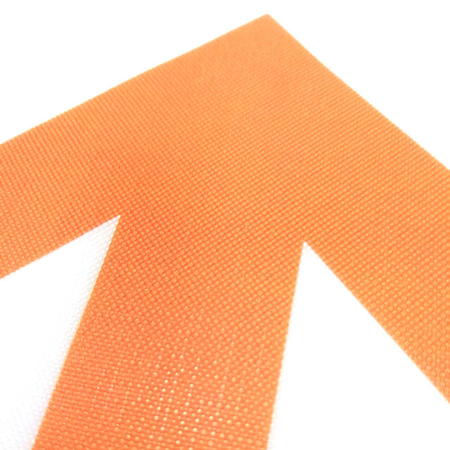 フロア サインマークシール オリジナル 矢印 オレンジ 140 180mm 材料 Bタイプ ５枚セット