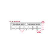 LAT-8-799-10  W25.4mm x H38.1mm  白色ナイロン布ラベル