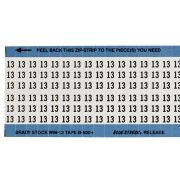 ワイヤーマーカーカード「13」WM-13-PK　900ラベル／箱