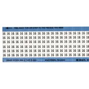 ワイヤーマーカーカード「16」WM-16-PK　900ラベル／箱