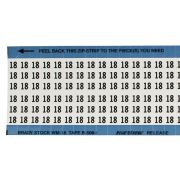 ワイヤーマーカーカード「18」WM-18-PK　900ラベル／箱