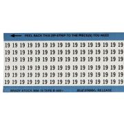ワイヤーマーカーカード「19」WM-19-PK　900ラベル／箱