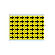 故障指示ラベル EIA-3025-YL(25CDS/BX) 149393　黄色地に黒矢印