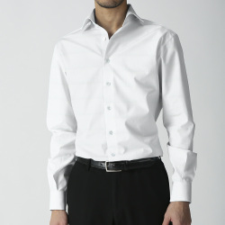 [海島綿] ブロード-ホワイト #102_写真4