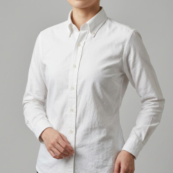 [国産生地] オックスフォード-ホワイト #10400_写真5