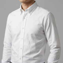 [国産生地] オックスフォード-ホワイト #10400_写真4