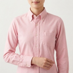 [国産生地] オックスフォード-ピンク #10405_写真5