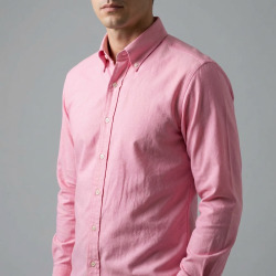 [国産生地] オックスフォード-ピンク #10405_写真4