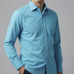 [国産生地] オックスフォード-ミントグリーン #10413_写真4