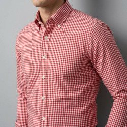 [国産生地] ギンガムチェック-レッド #10805_写真4